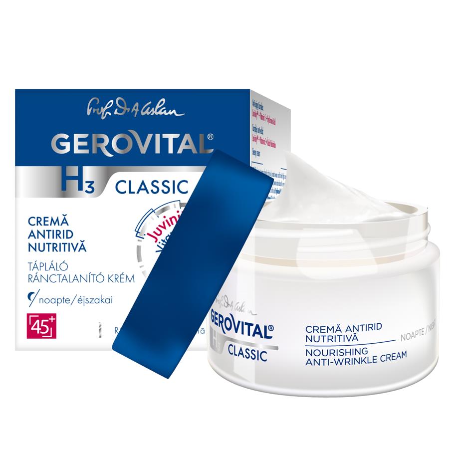 Cosmetice - H3 CLASSIC CREMA ANTIRID DE NOAPTE 50ML, GEROVITAL, nordpharm.ro