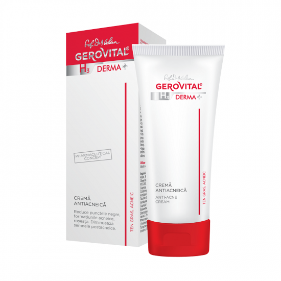 Cosmetice - GEROVITAL H3 DERMA+ CREMA ANTIACNEICA 50ML, nordpharm.ro