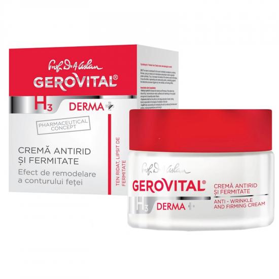 Cosmetice - GEROVITAL H3 DERMA+ CREMA ANTIRID SI FERMITATE 50ML, nordpharm.ro