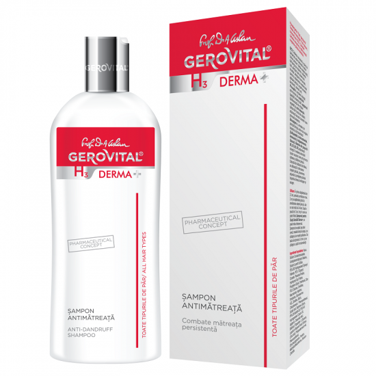 Cosmetice - GEROVITAL H3 DERMA+ SAMPON ANTIMATREATA 200ML, nordpharm.ro