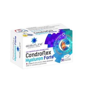 Uz general - Condroflex Hyaluron Forte, 30 comprimate, Helcor, nordpharm.ro