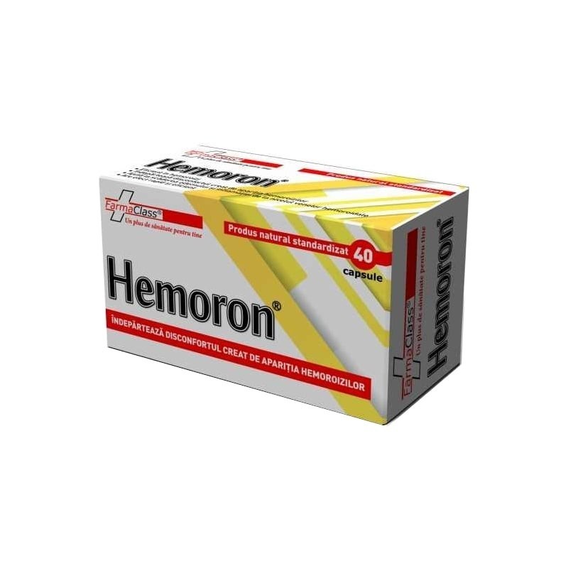 Vitamine si suplimente - Hemoron, 40 capsule, FarmaClass , nordpharm.ro