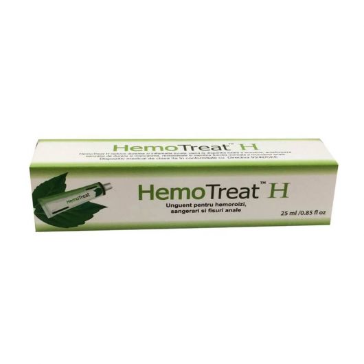 Vitamine si suplimente - Unguent pentru hemoroizi Hemotreat H, 25 ml, GlobalTreat , nordpharm.ro