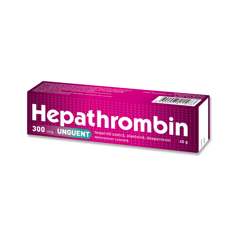 Afectiuni circulatorii - HEPATHROMBIN 300UI/G CREMA 40G HEMOFARM, nordpharm.ro