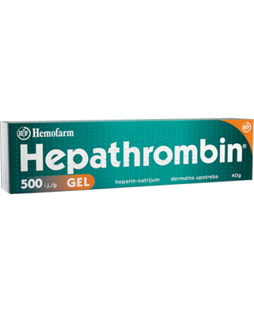 Afectiuni circulatorii - HEPATHROMBIN 500UI/G GEL 40G HEMOFARM, nordpharm.ro