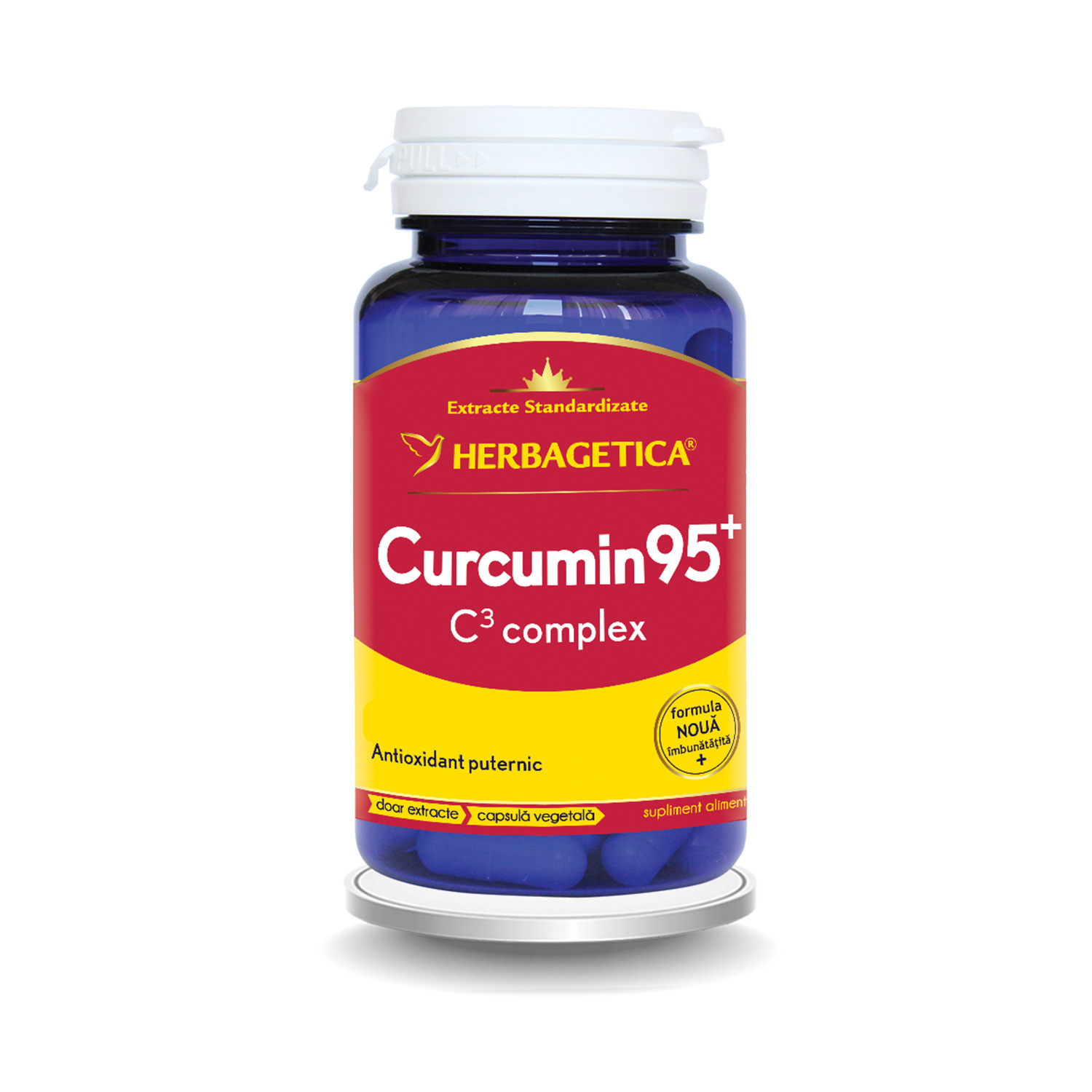 Antioxidanti - HERBAGETICA CURCUMIN 95 C3 COMPLEX FLX60 CPS, nordpharm.ro