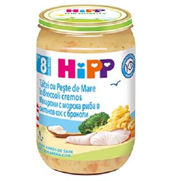 Alimentatie copii - HIPP TAITEI CU PESTE SI CREMA DE BROCCOLI 220G, nordpharm.ro