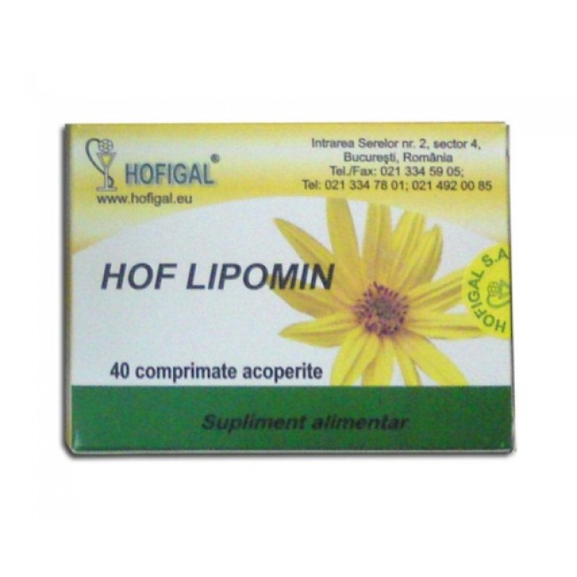 Remedii naturiste - HOF LIPOMIN CTX40 CPR HOFIGAL
, nordpharm.ro