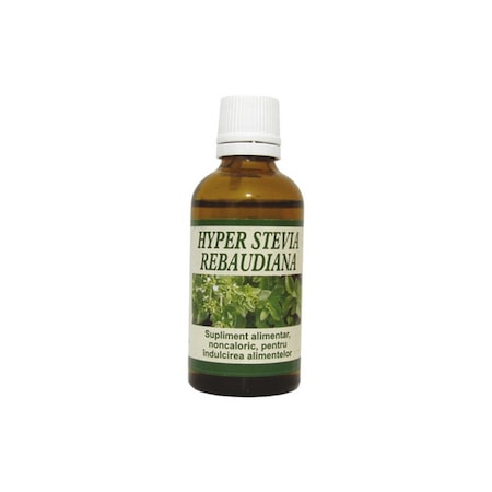 Slabire si detoxifiere - Indulcitor Hyper Stevia Rebaudiana, 50 ml, Hypericum, nordpharm.ro