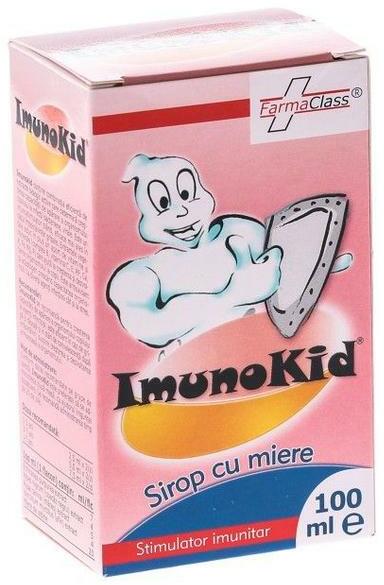 Raceala si gripa copii - ImunoKid sirop cu miere, 100 ml, FarmaClass , nordpharm.ro