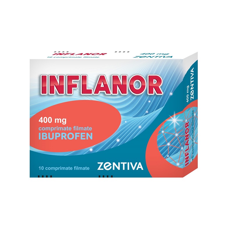 Sistemul respirator - Inflanor, 400 mg, 10 comprimate filmate, Zentiva, nordpharm.ro
