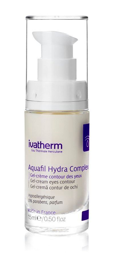 Ingrijire ten - Gel-crema contur de ochi Aquafil Hydra Complex, 15 ml, Ivatherm, nordpharm.ro