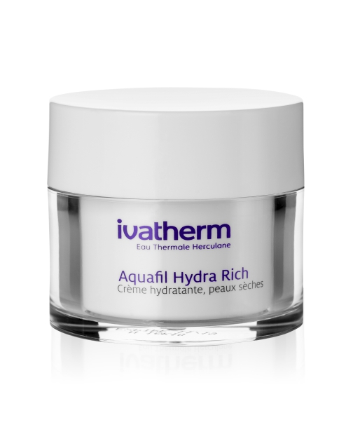 Ingrijire ten - Crema hidratanta pentru piele uscata Aquafil Hydra Rich, 50 ml, Ivatherm, nordpharm.ro