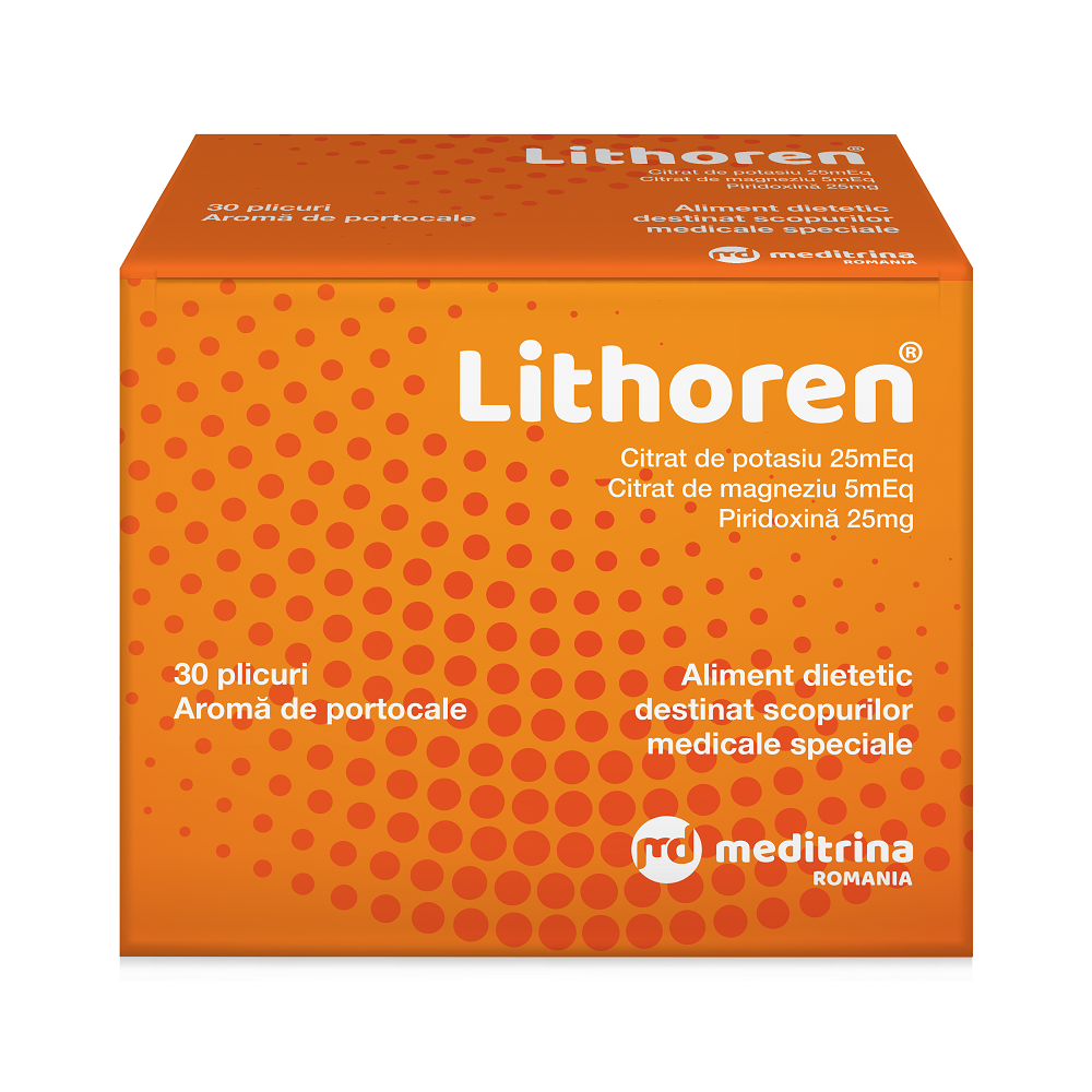 Sistemul genito-urinar - Lithoren, 30 plicuri, Meditrina , nordpharm.ro