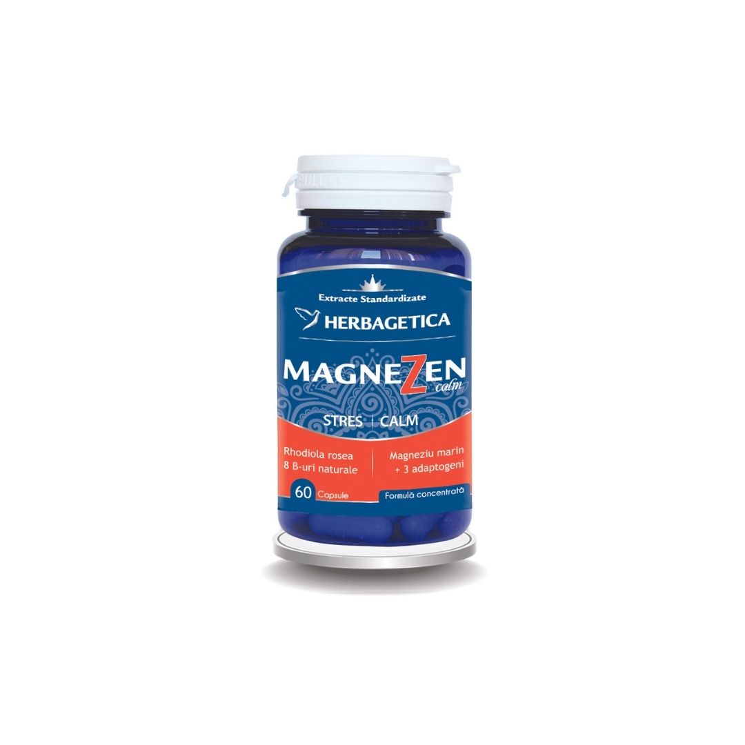 Suplimente alimentare - Magnezen Stres Calm, 60 capsule, Herbagetica , nordpharm.ro