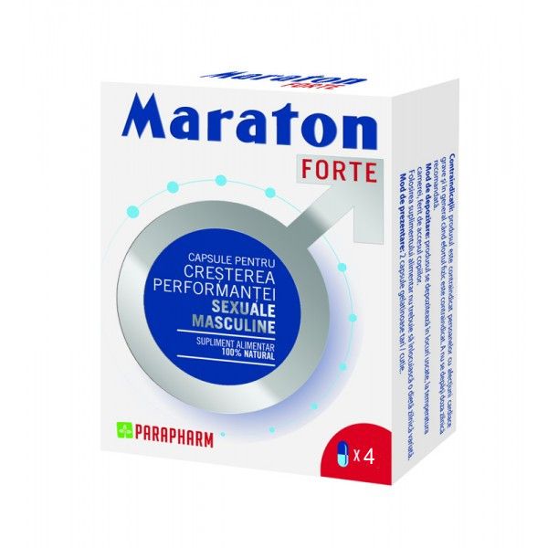 Tonice sexuale - Maraton Forte, 4 capsule, Parapharm, nordpharm.ro