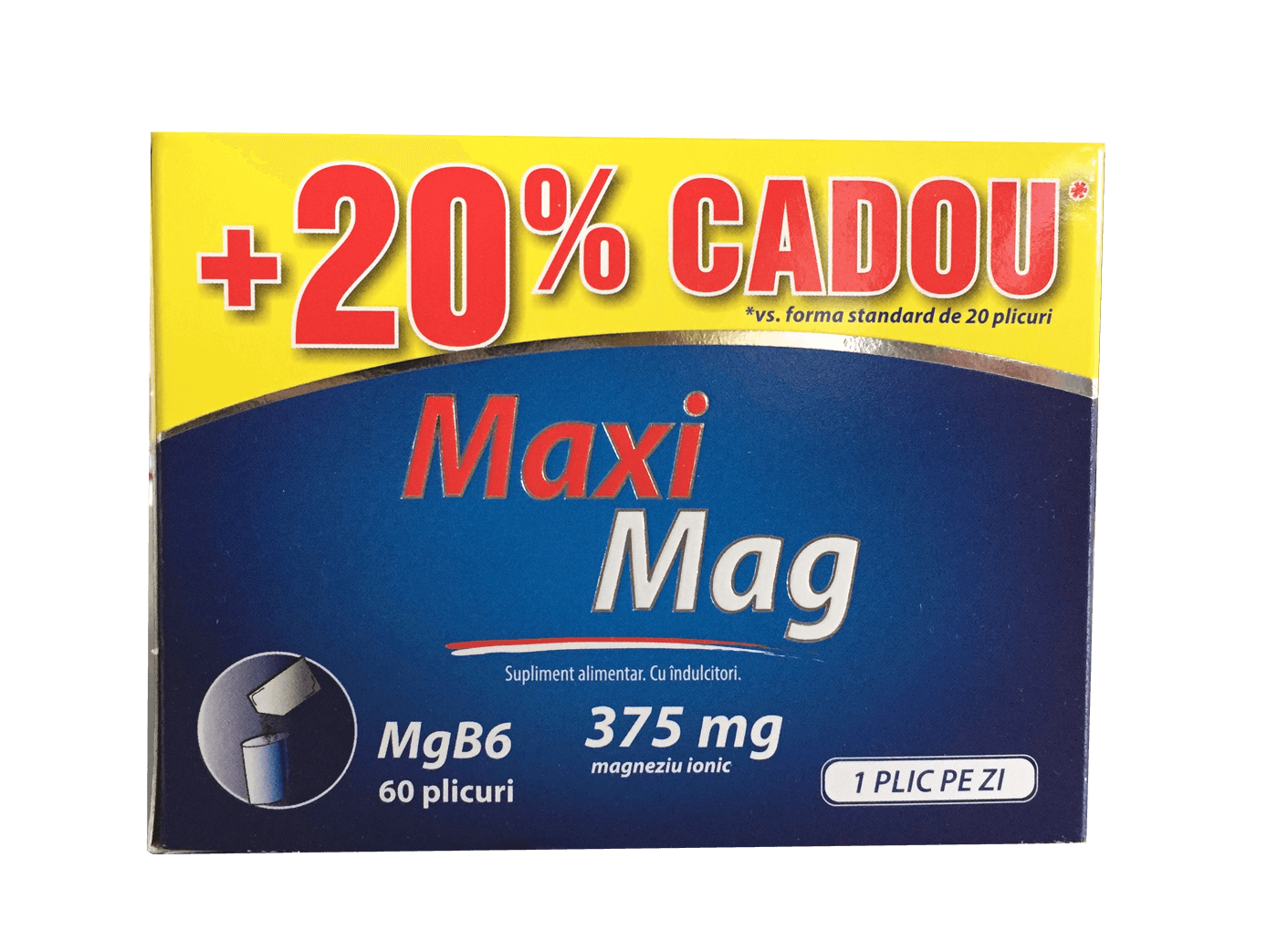 Stres si oboseala - MaxiMag, 375 mg magneziu ionic, 60 plicuri, Zdrovit
, nordpharm.ro