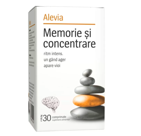 Memorie si concentrare - Memorie si concentrare, 30 comprimate, Alevia, nordpharm.ro