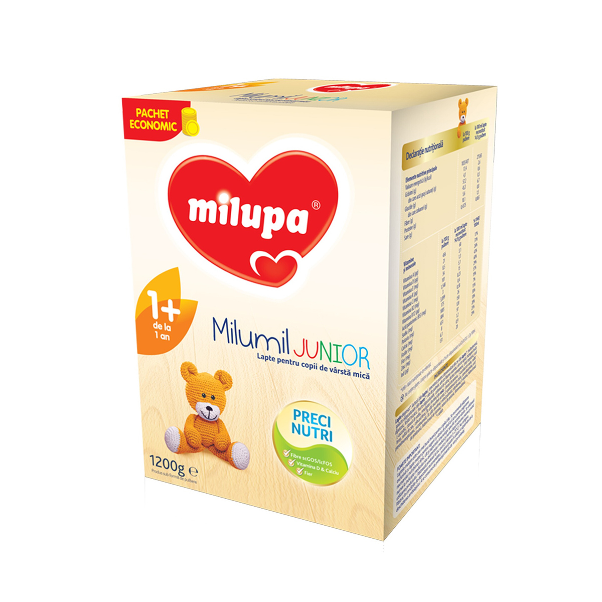 Alimentatie copii - MILUPA MILUMIL JUNIOR 1+ 1200G, nordpharm.ro