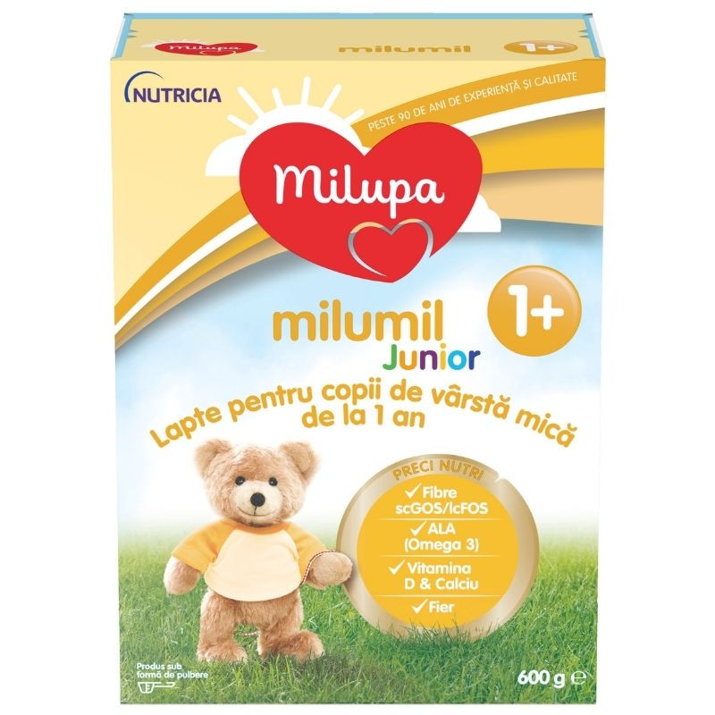 Alimentatie copii - MILUPA MILUMIL JUNIOR 1+ 600G, nordpharm.ro
