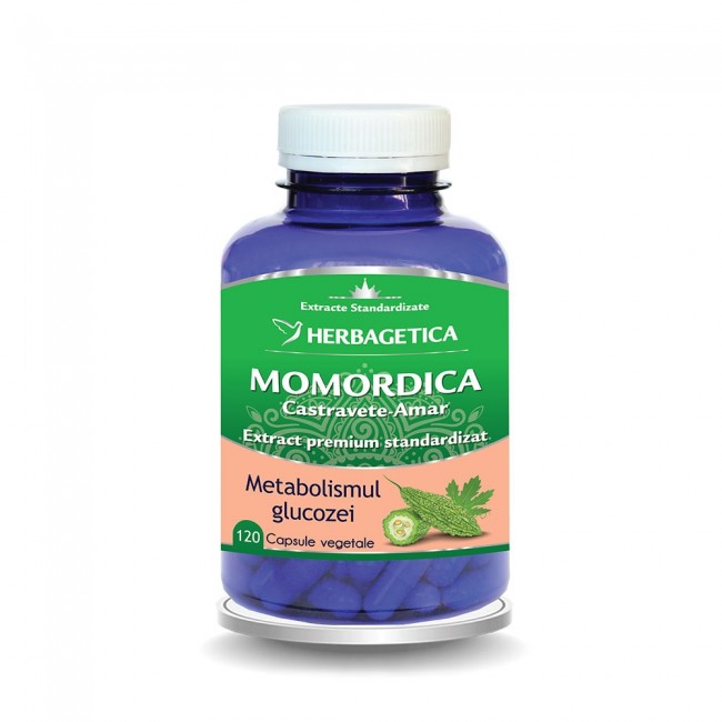 Suplimente alimentare - Momordica extract de castravete amar, 60 cps, Herbagetica , nordpharm.ro
