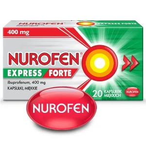 Analgezice, antiinflamatoare, antipiretice - Nurofen Express Forte, 400 mg, 20 capsule moi, Reckitt Benckiser, nordpharm.ro