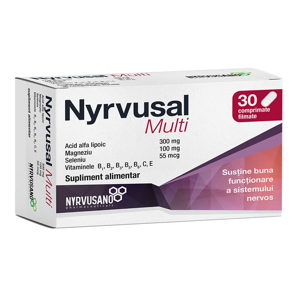 Vitamine si suplimente - Nyrvusal Multi, 30 comprimate, Nyrvusano , nordpharm.ro