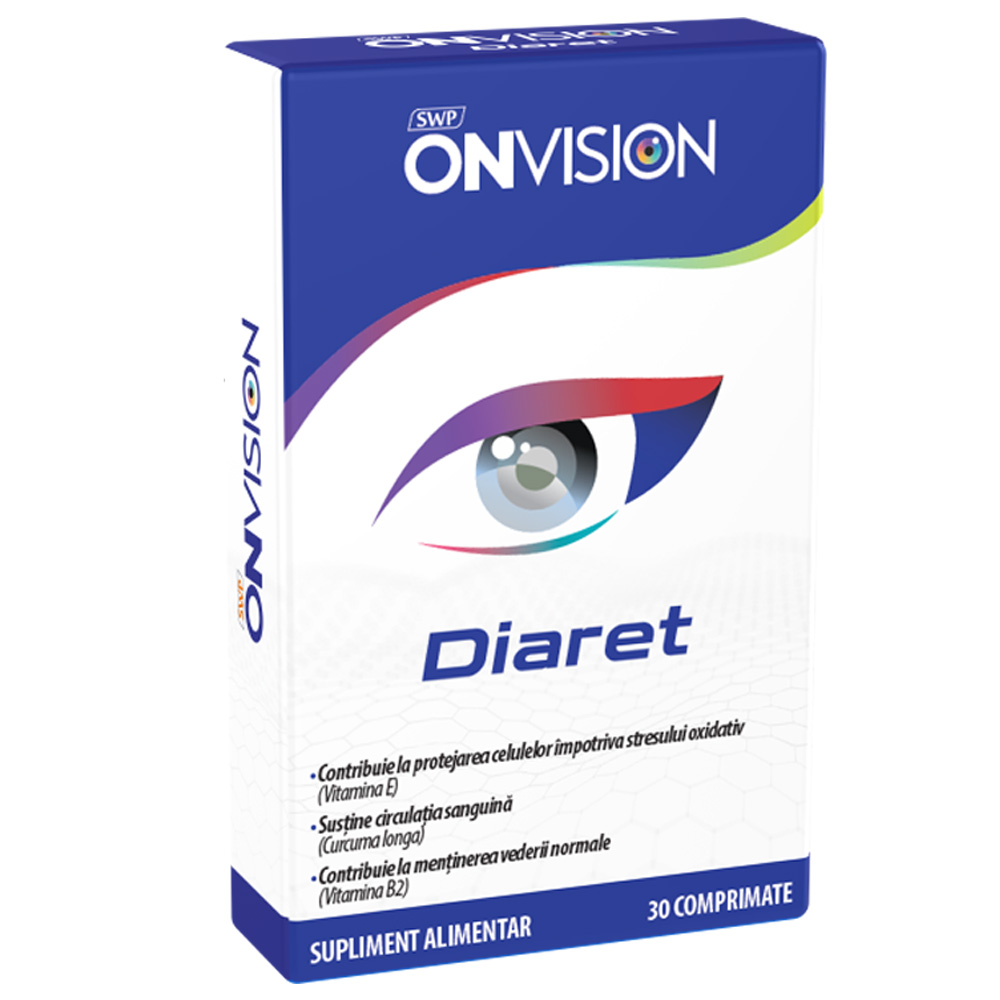 Pentru sanatatea ochilor - Onvision Diaret, 30 capsule, Onvision, nordpharm.ro