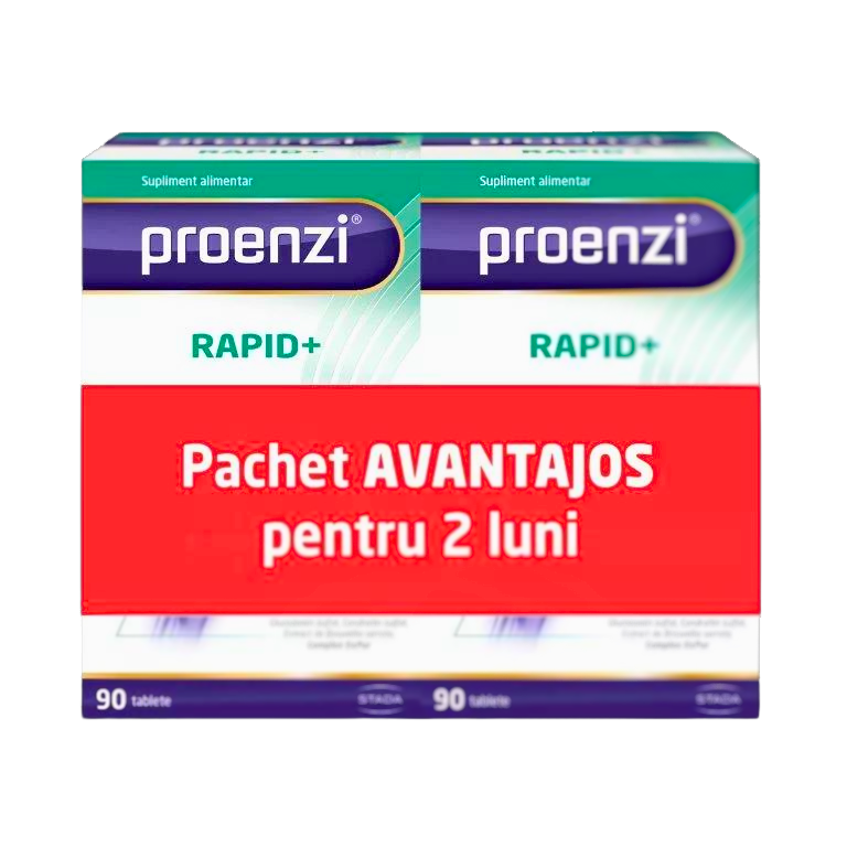 Articulatii oase muschi - Pachet Proenzi Artrostop Rapid+, 90 + 90 tablete, Walmark, nordpharm.ro