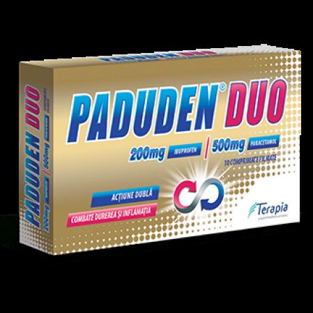 Sistemul respirator - Paduden Duo, 200 mg/500 mg, 10 comprimate filmate, Terapia , nordpharm.ro