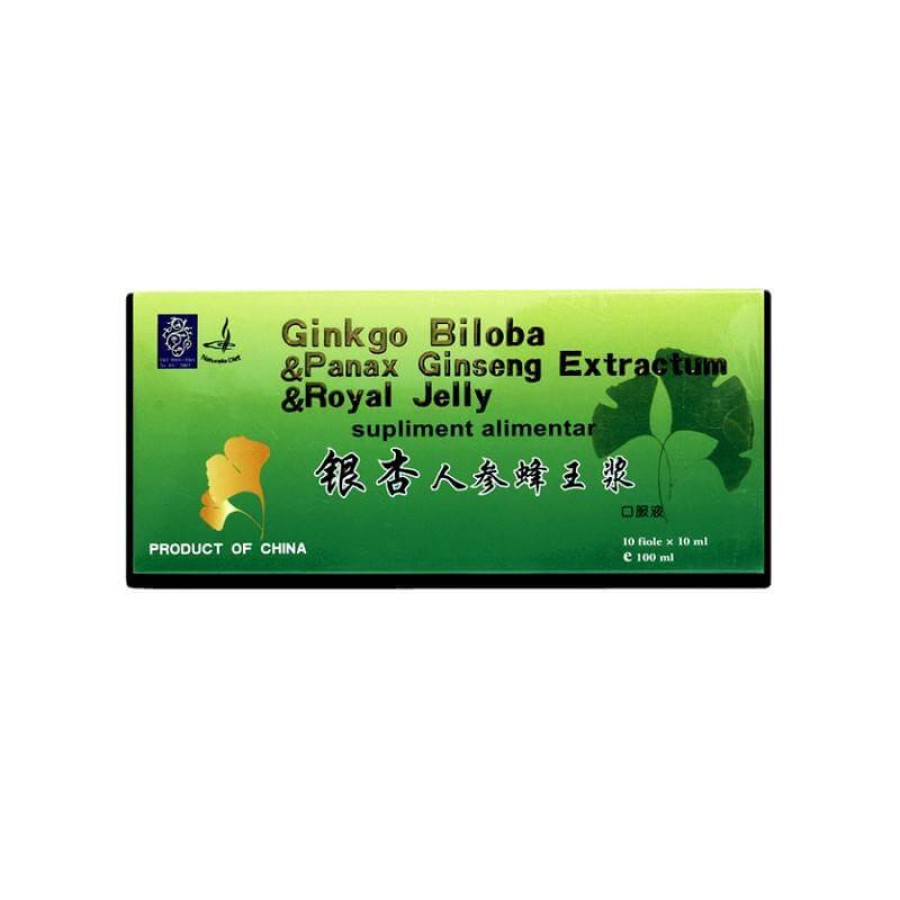 Imunitate - Ginkgo Biloba + Panax Ginseng Extract + Royal Jelly, 10 x 10 ml, Naturalia Diet

, nordpharm.ro
