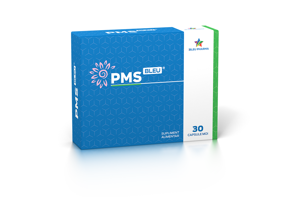 Sistemul genito-urinar - PMS Bleu, 30 capsule moi, Bleu Pharma, nordpharm.ro