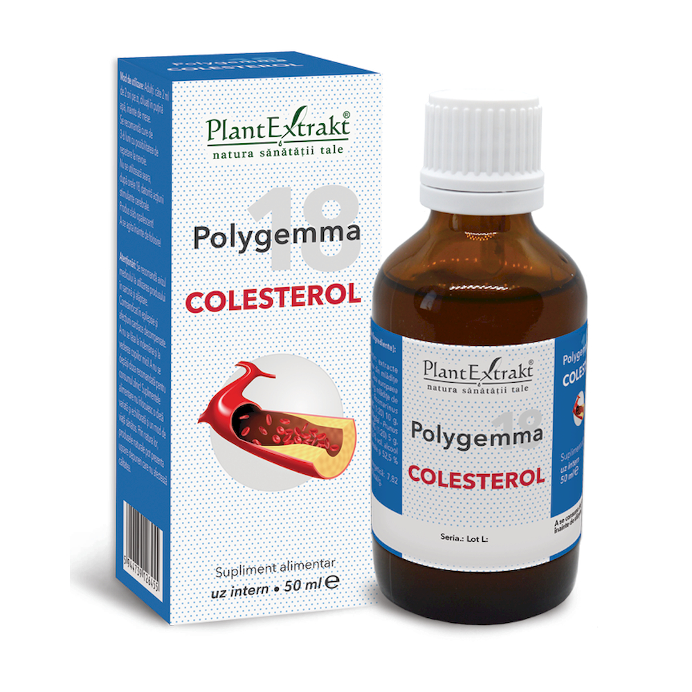 Extracte, tincturi - Polygemma 18, Colesterol, 50 ml, Plant Extrakt, nordpharm.ro