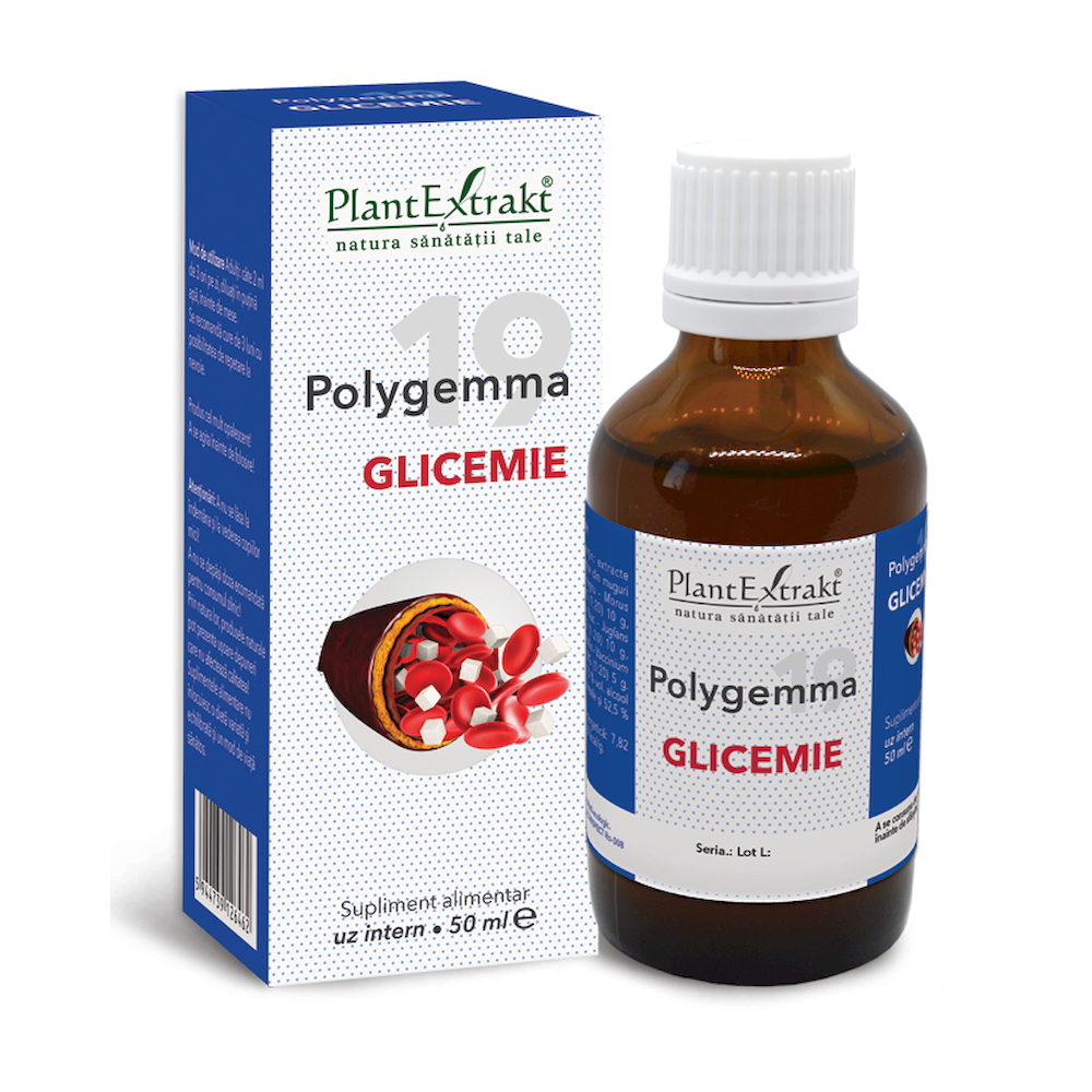 Extracte, tincturi - Polygemma 19 Glicemie, 50 ml, Plant Extrakt, nordpharm.ro