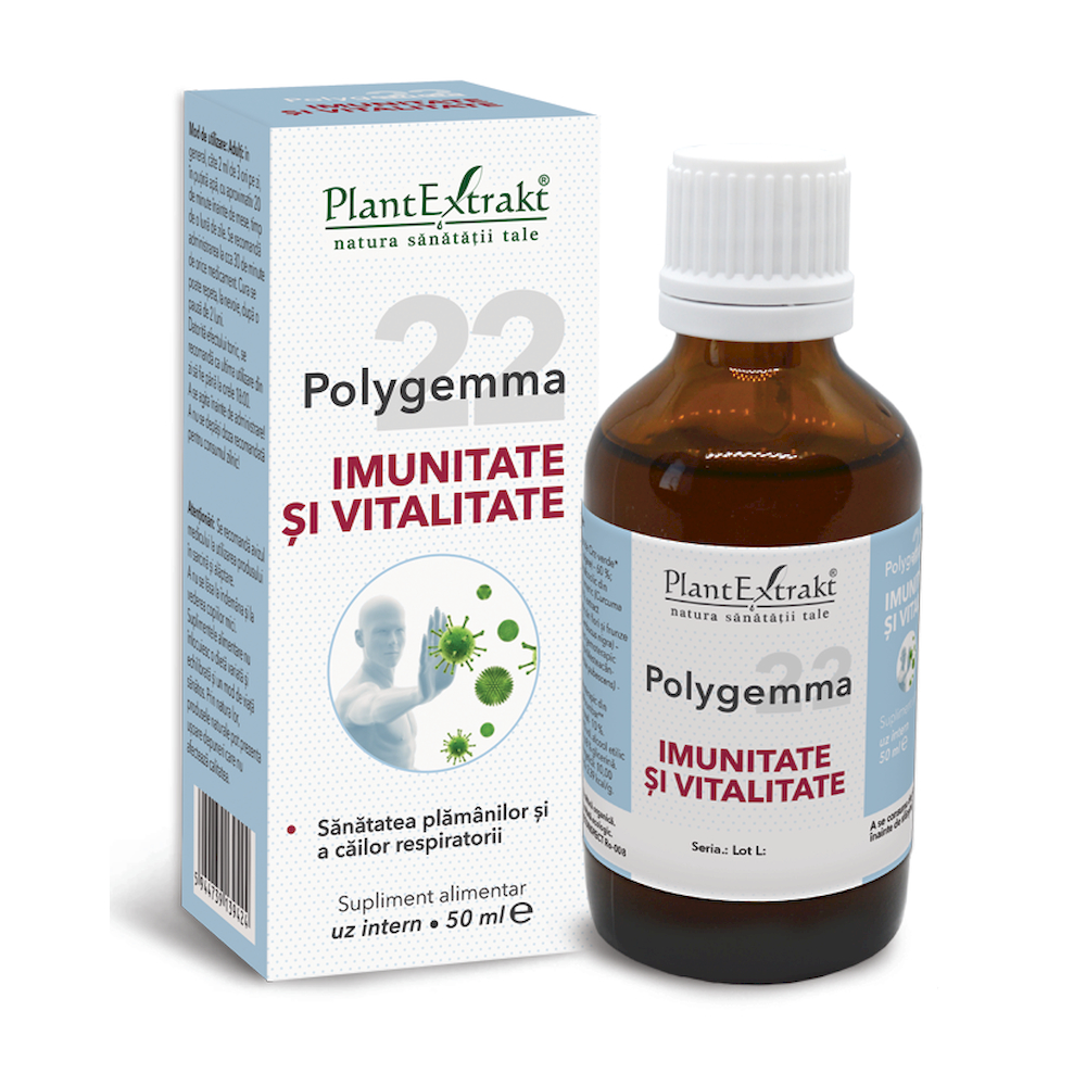 Extracte, tincturi - Polygemma 22 Imunitate si Vitalitate, 50 ml, Plant Extrakt, nordpharm.ro