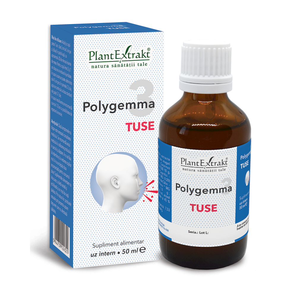 Extracte, tincturi - Polygemma 3, Tuse, 50 ml, Plant Extrakt, nordpharm.ro