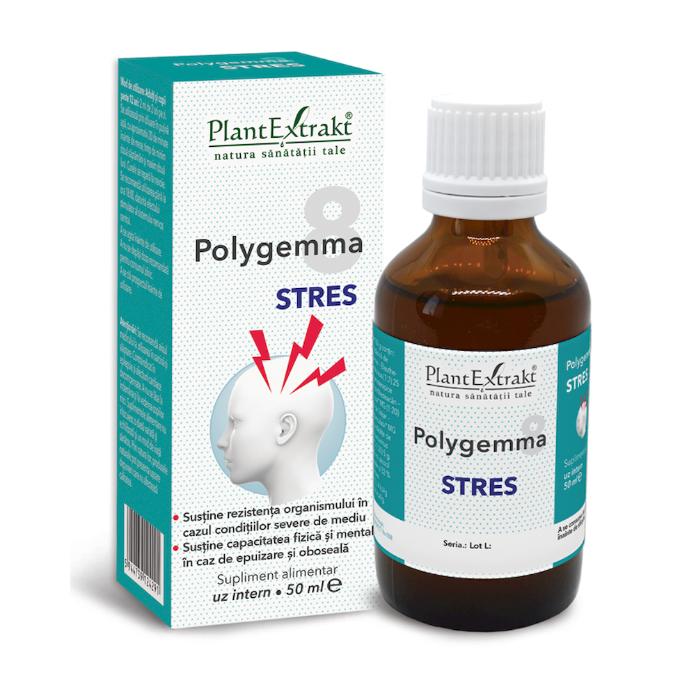 Extracte, tincturi - Polygemma 8 Stres, 50 ml, Plant Extrakt, nordpharm.ro