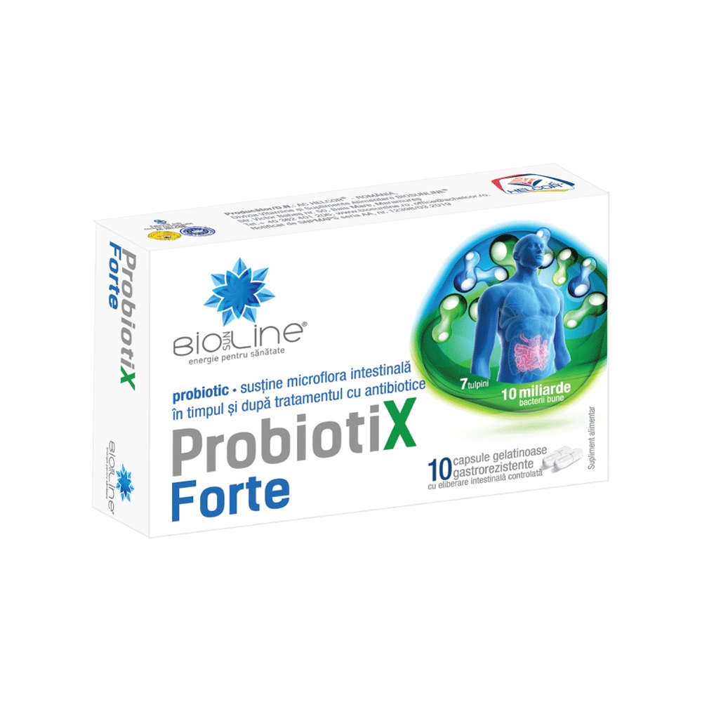 Suplimente alimentare - Probiotix Forte, 10 capsule, Helcor , nordpharm.ro