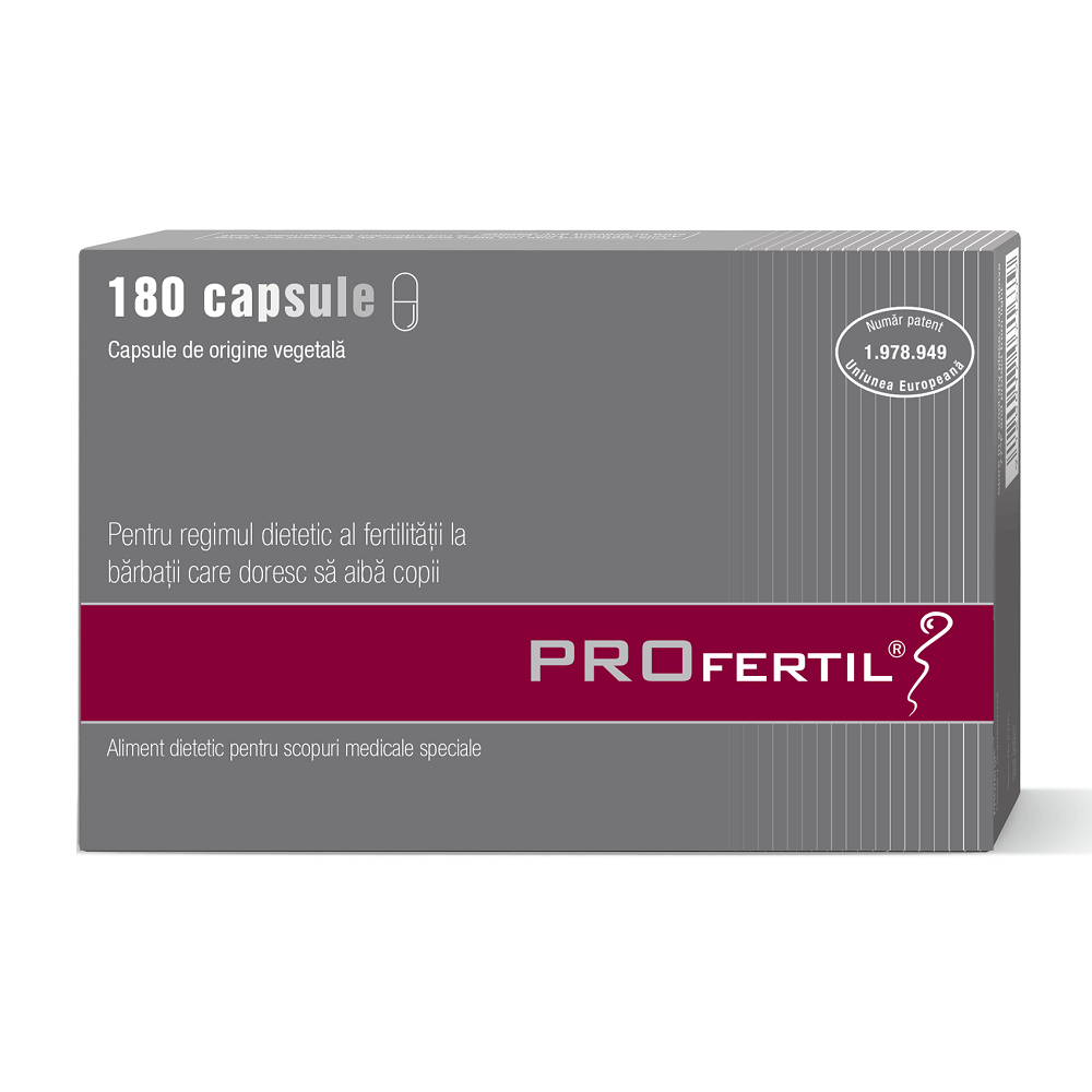 Fertilitate - Profertil pentru barbati, 180 capsule, Lenus Pharma, nordpharm.ro