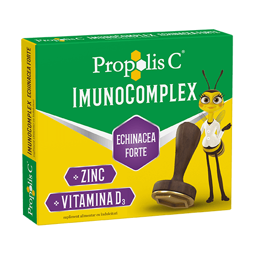 Imunitate - Propolis C Imunocomplex Echinacea Forte, 20 comprimate de supt,Fiterman, nordpharm.ro
