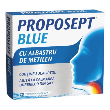 Sistemul respirator - Proposept BLUE, 20 comprimate pentru supt, Fiterman, nordpharm.ro
