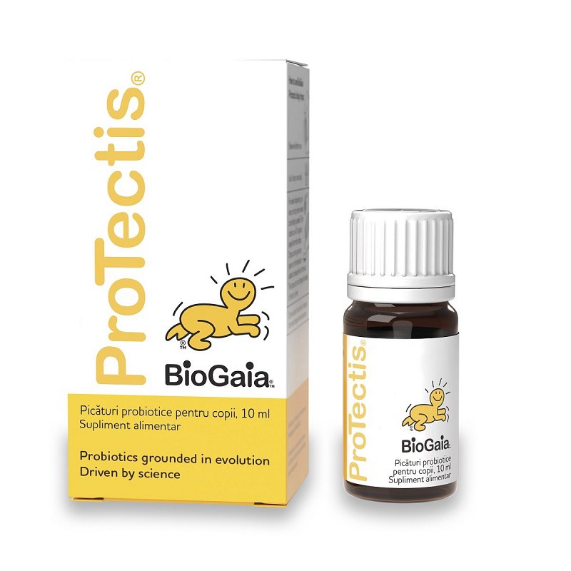 Suplimente pentru copii - Protectis picaturi probiotice pentru copii, 10 ml, BioGaia, nordpharm.ro