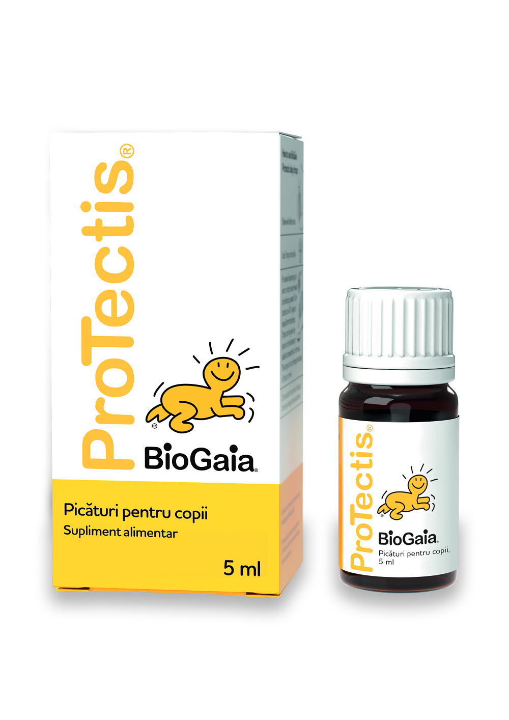 Suplimente pentru copii - Picaturi probiotice pentru copii Protectis, 5 ml, BioGaia, nordpharm.ro