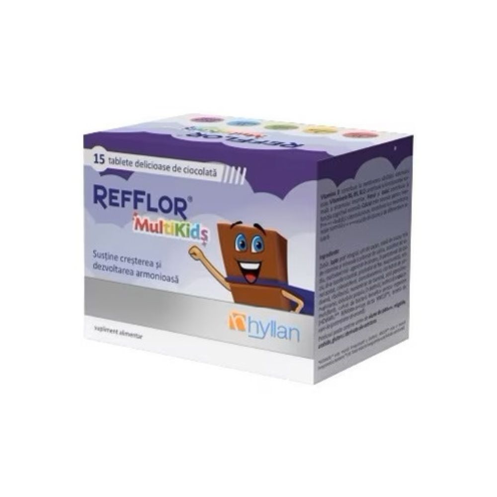 Probiotice copii - Refflor Multikids, 15 tablete, Hyllan, nordpharm.ro