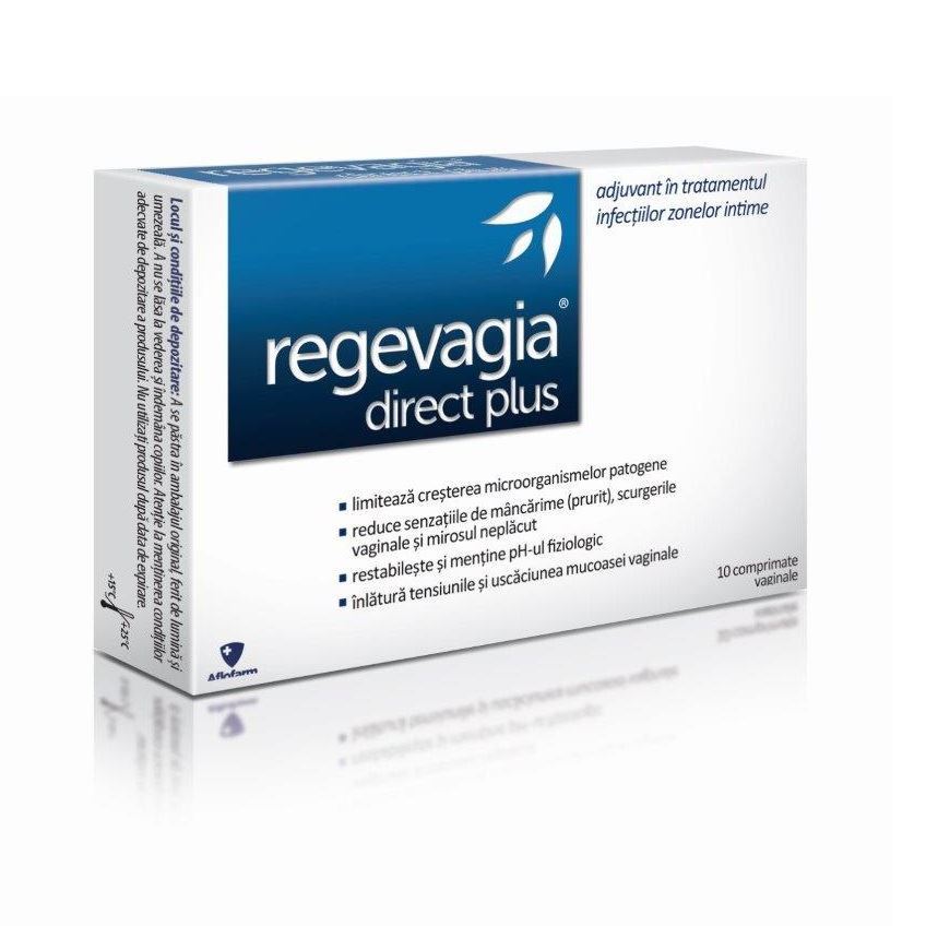 Igiena intima - REGEVAGIA DIRECT PLUS 10 CPR VAGINALE, nordpharm.ro