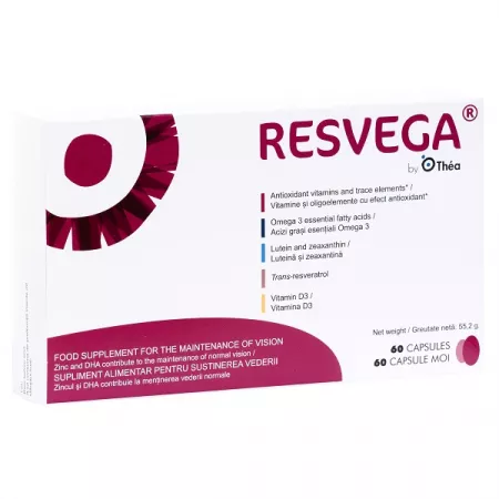 Diabet - Resvega, 60 capsule, Thea, nordpharm.ro