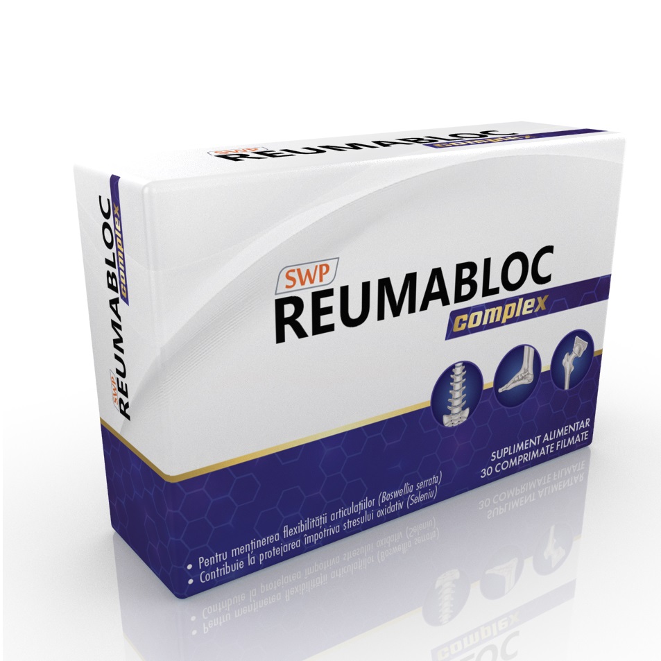 Articulatii oase muschi - Reumabloc Complex, 30 comprimate, Sun Wave Pharma
, nordpharm.ro