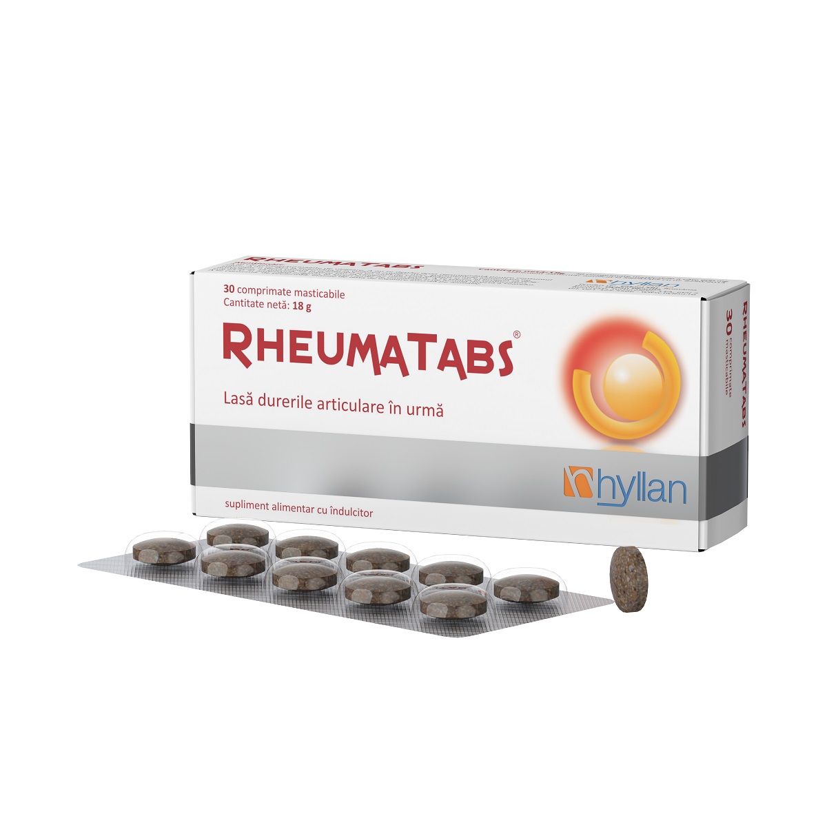 Suplimente alimentare - Rheumatabs, 30 comprimate masticabile, Hyllan Pharma , nordpharm.ro