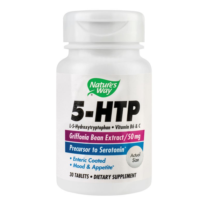 Somn si relaxare - 5-HTP Nature's Way, 30 tablete, Secom, nordpharm.ro