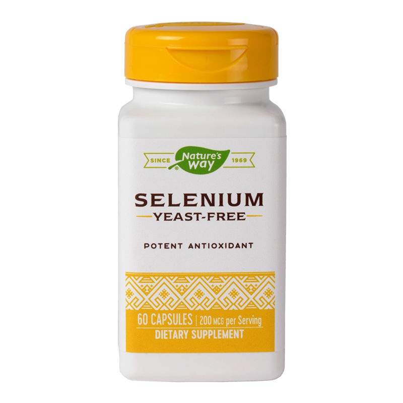 Antioxidanti - Selenium 200 mcg Nature's Way, 60 capsule, Secom, nordpharm.ro